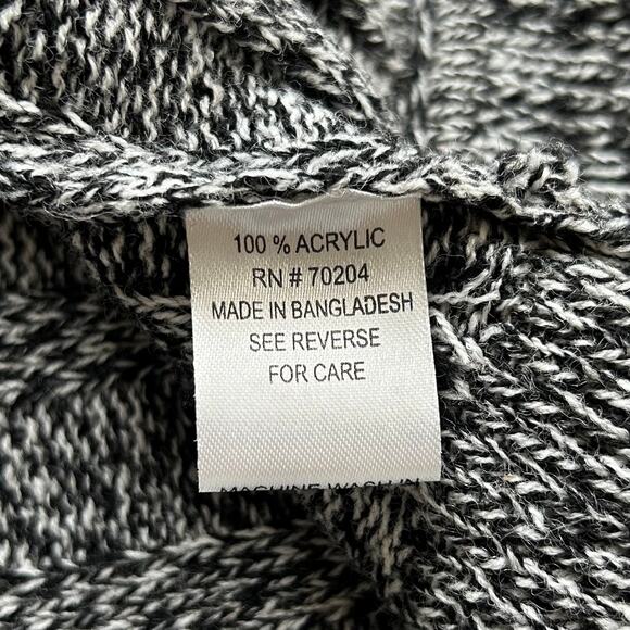 Vintage Brittney Black cardigan knit sweater ruffle whimsigoth fairy hippie M - Picture 9 of 10